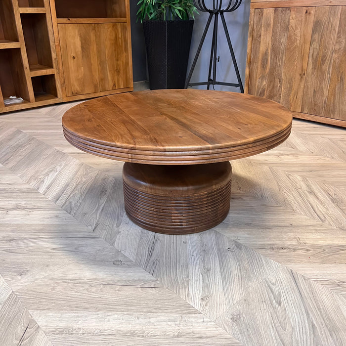 Bijzettafel Dalvin | Bruin Ø80cm