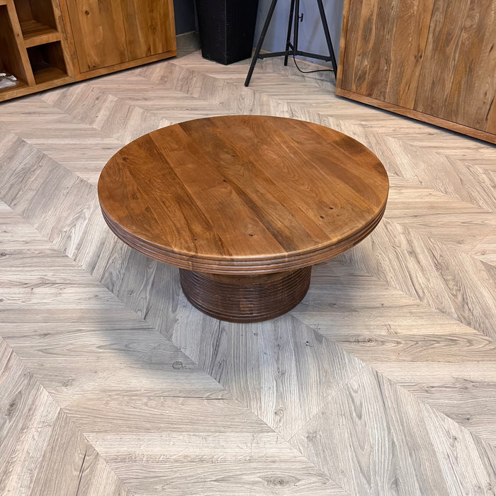 Bijzettafel Dalvin | Bruin Ø80cm