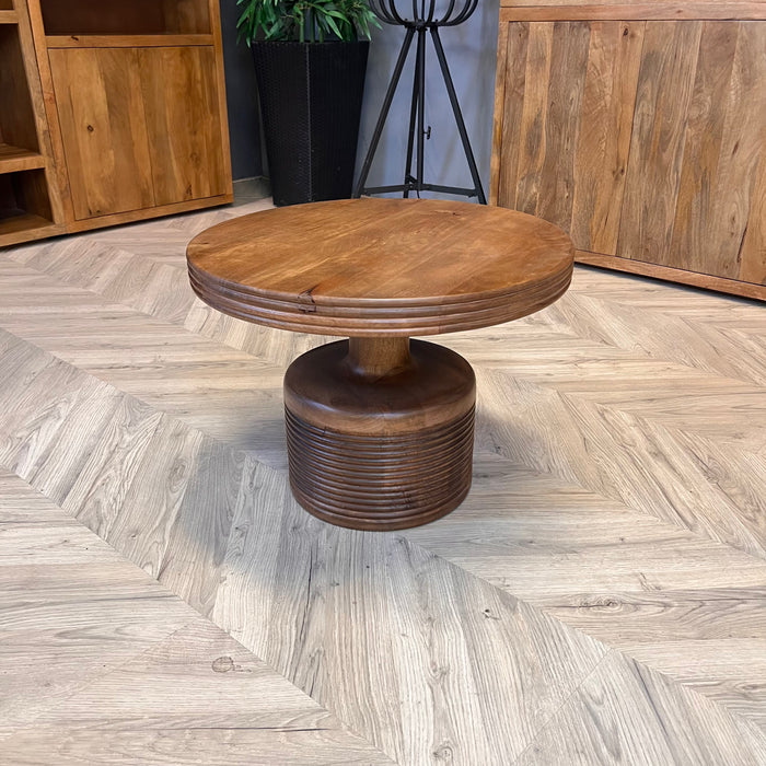 Bijzettafel Dalvin | Bruin Ø60cm