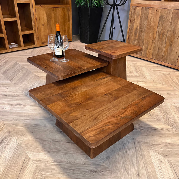 Bijzettafels Franco Set Van 3 | Donkerbruin