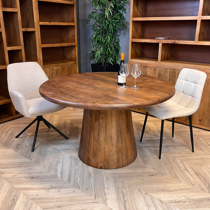 Eettafel Benji Bruin - Ø120cm | Rond