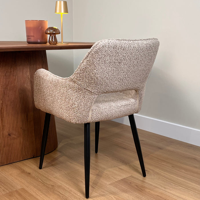 Eetkamerstoel Ray – Stof Taupe