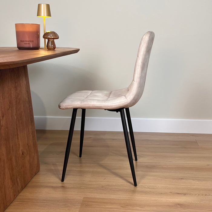 Eetkamerstoel Yerevan – Velvet Taupe
