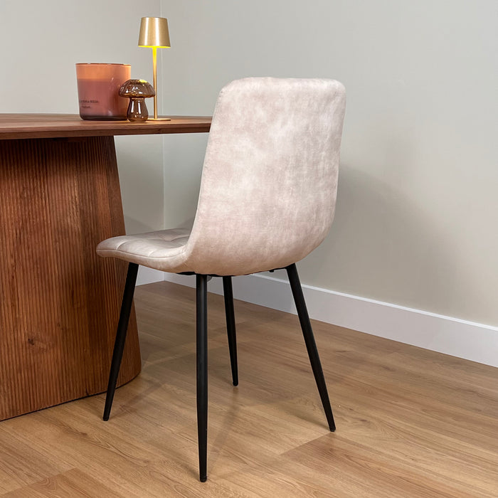 Eetkamerstoel Yerevan – Velvet Taupe