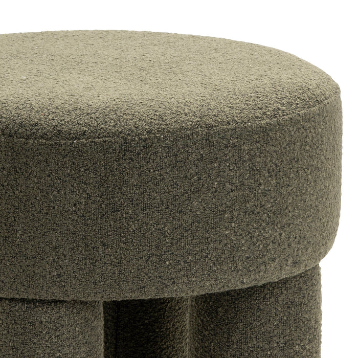Poef Demi – Bouclé Groen