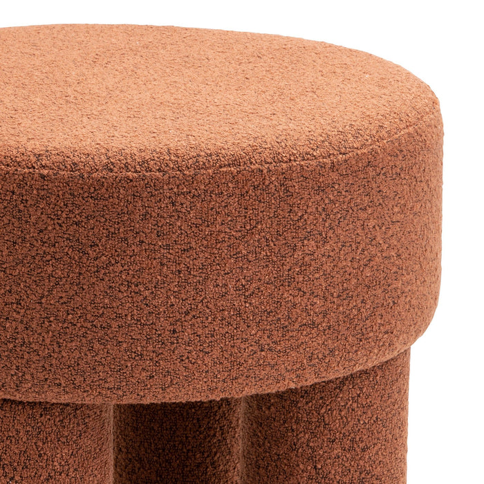 Poef Demi – Bouclé Roest