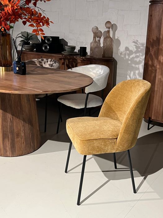 Eetkamerstoel Mona - Stof Goud