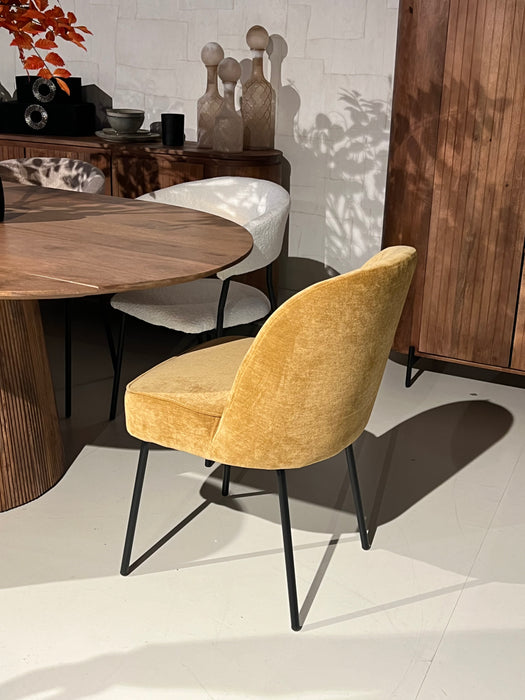 Eetkamerstoel Mona - Stof Goud