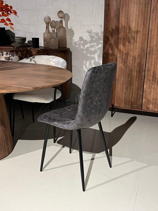 Eetkamerstoel Yerevan – Microleder Antraciet