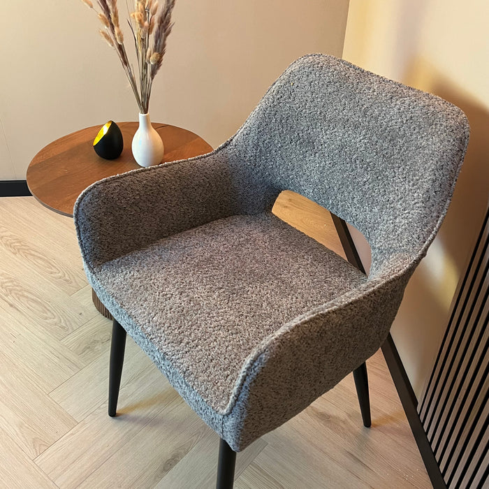 Eetkamerstoel Ray – Stof Antraciet