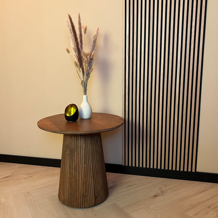 Bijzettafel Mokka | Lichtbruin Ø50cm