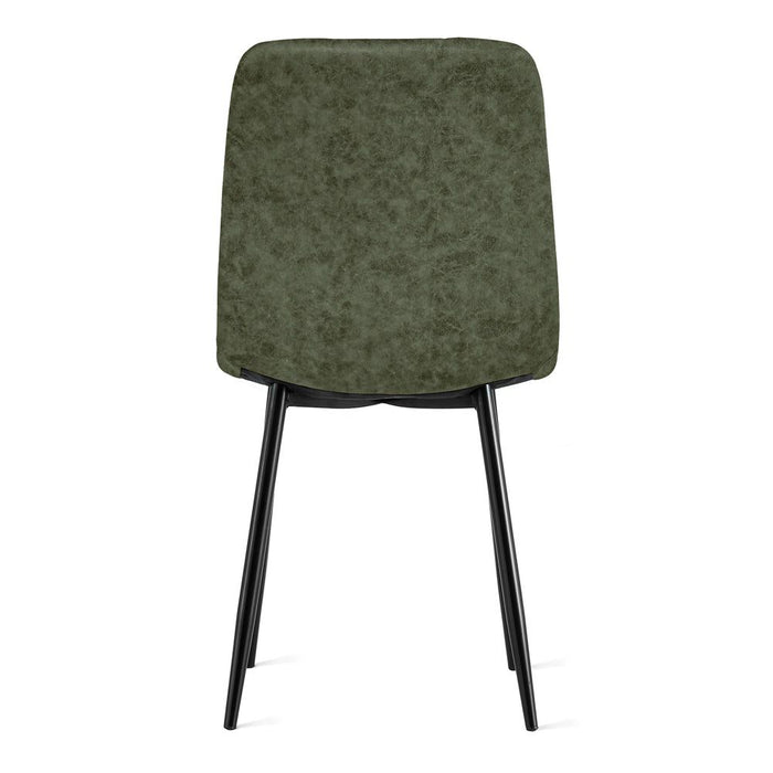 Eetkamerstoel Yerevan – Microleder Groen