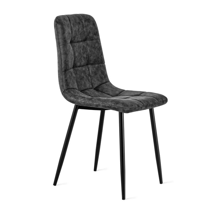 Eetkamerstoel Yerevan – Microleder Antraciet