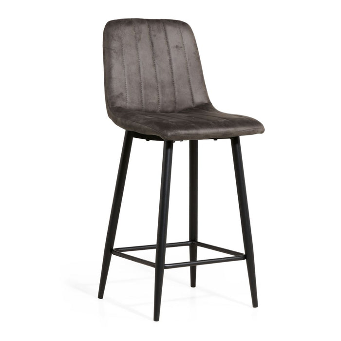 Barkruk Jax – Microleder Antraciet