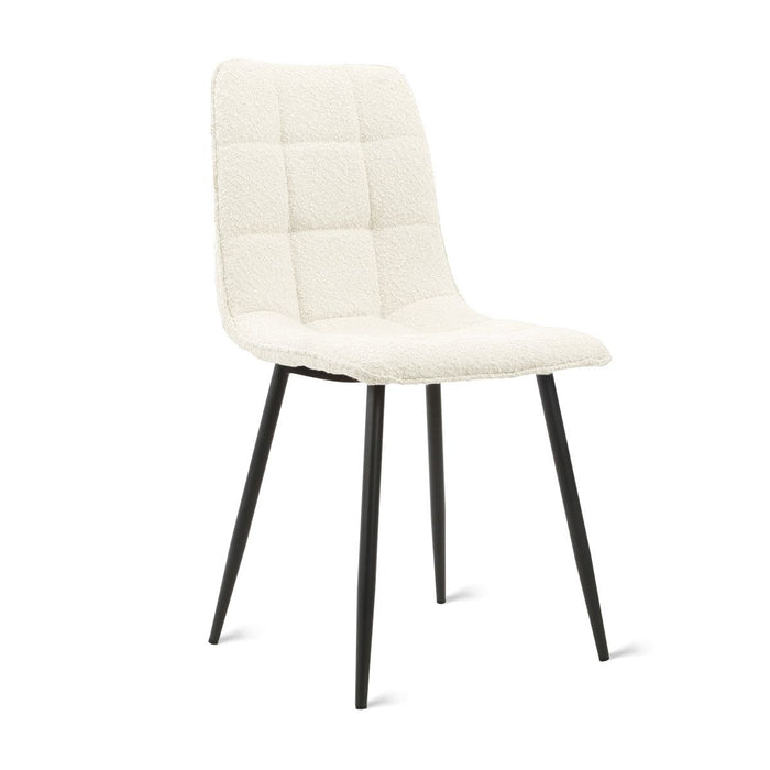 Eetkamerstoel Yerevan – Bouclé Ivoor