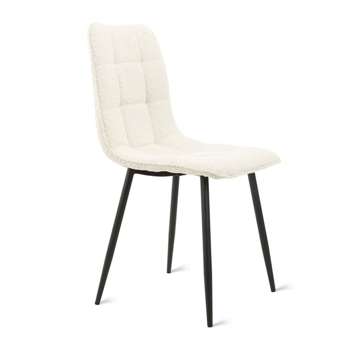 Eetkamerstoel Yerevan – Bouclé Ivoor