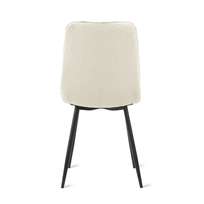 Eetkamerstoel Yerevan – Bouclé Ivoor