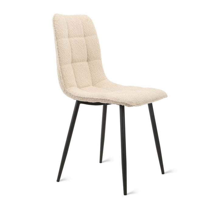 Eetkamerstoel Yerevan – Bouclé Taupe