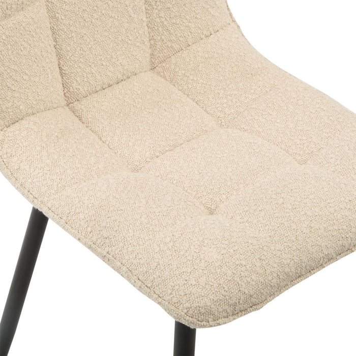 Eetkamerstoel Yerevan – Bouclé Taupe