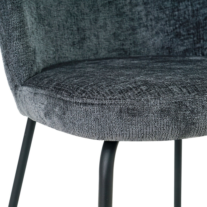 Eetkamerstoel Lio – Stof Antraciet