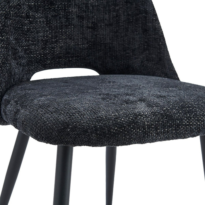 Eetkamerstoel Monta – Stof Antraciet