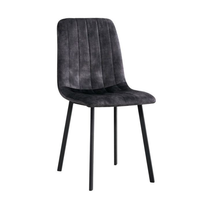 Eetkamerstoel Minsk – Velvet Antraciet