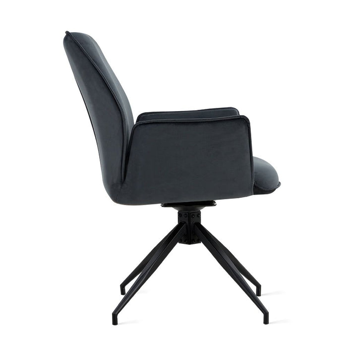 Eetkamerstoel Jill – Velvet Antraciet