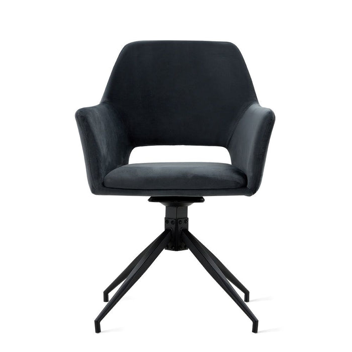 Eetkamerstoel Tess – Velvet Antraciet