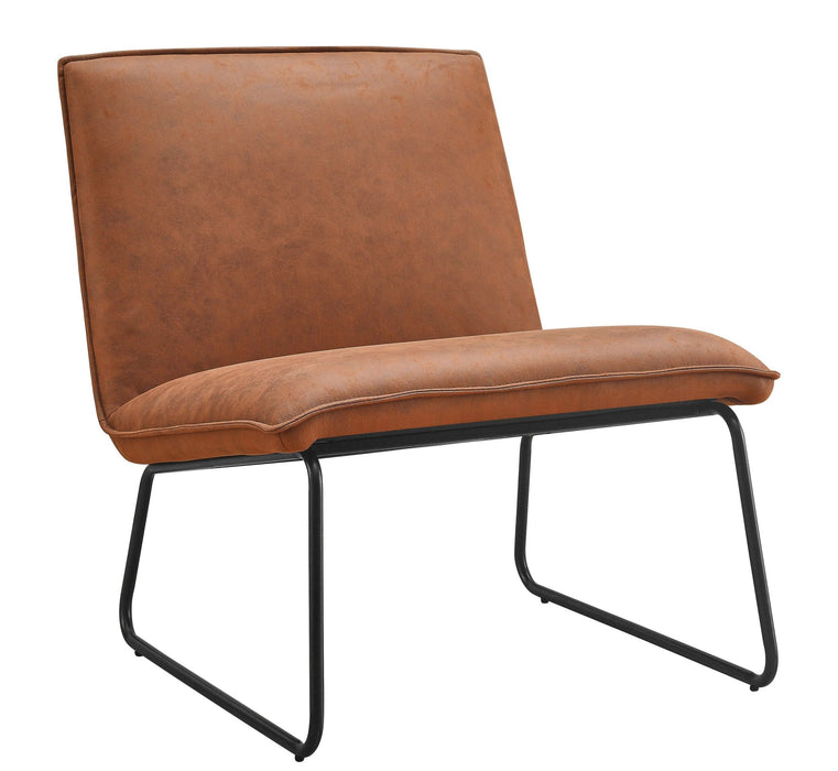 Fauteuil James – Microleder Cognac