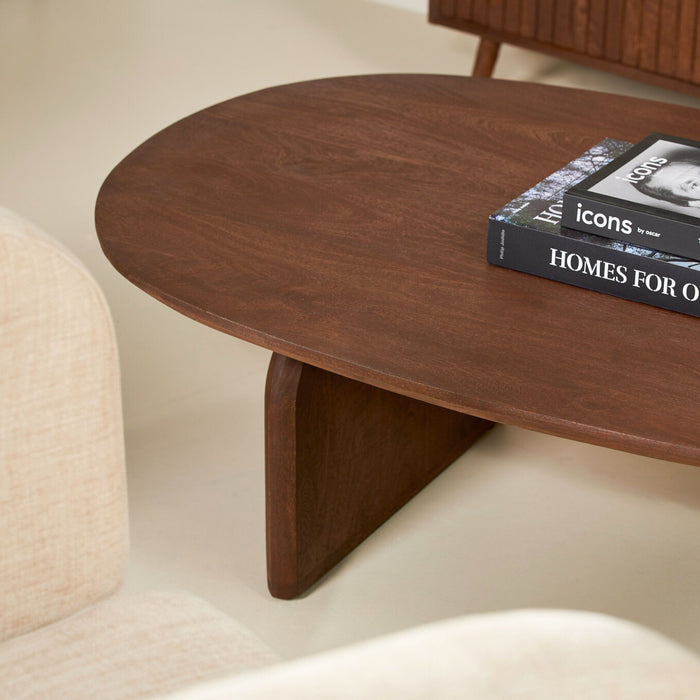 Salontafel Bella | Tabacco 130cm