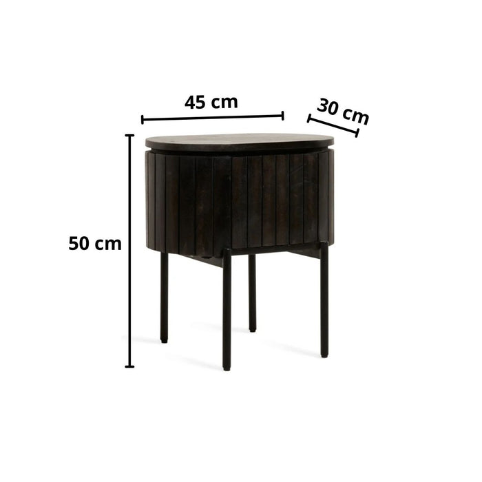 Nachtkast Mokka | Donkerbruin 45cm