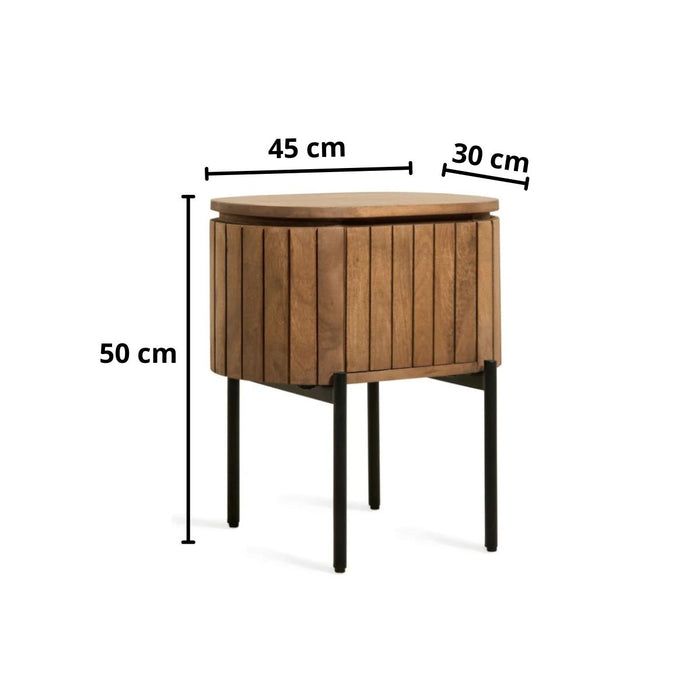 Nachtkast Mokka | Lichtbruin 45cm