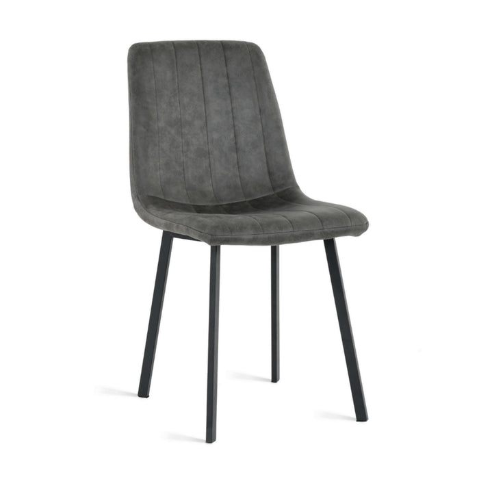 Eetkamerstoel Minsk – Microleder Antraciet