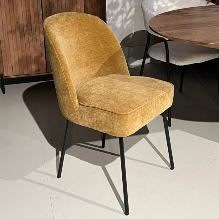 Eetkamerstoel Mona - Stof Goud