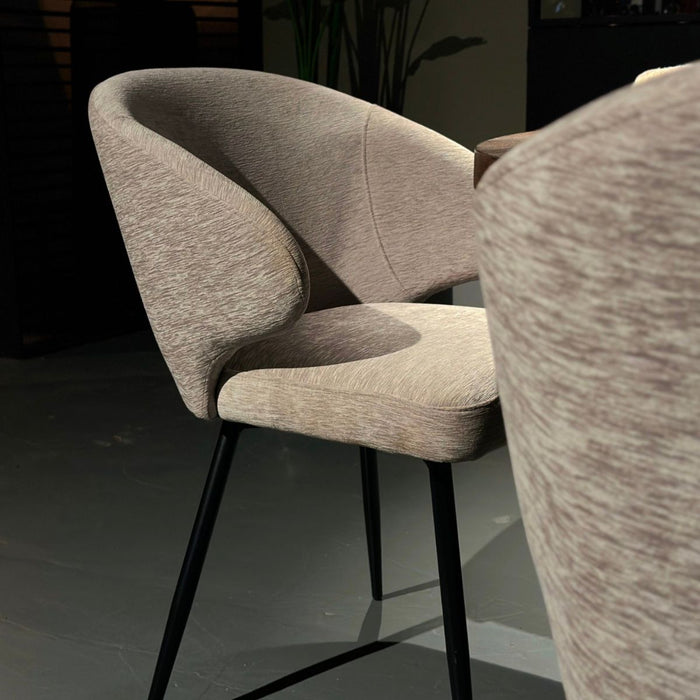 Eetkamerstoel Pete – Stof Antraciet