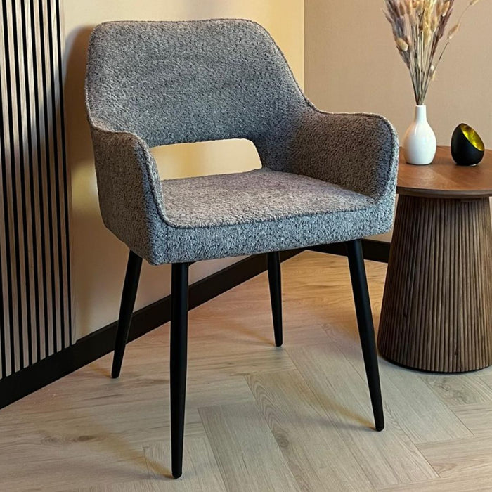 Eetkamerstoel Ray – Stof Antraciet