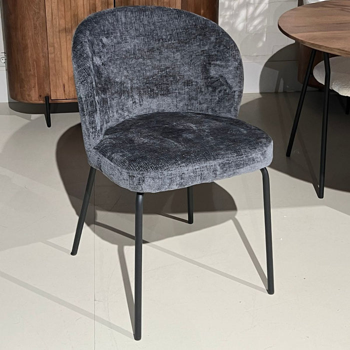 Eetkamerstoel Lio – Stof Antraciet