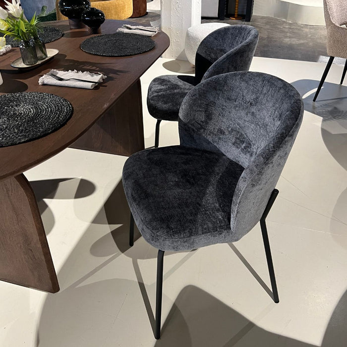 Eetkamerstoel Lio – Stof Antraciet