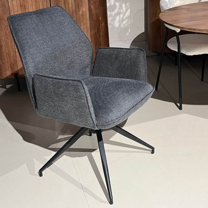 Eetkamerstoel Jill – Linnen Antraciet