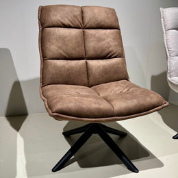 Fauteuil Lucas – Microleder Taupe