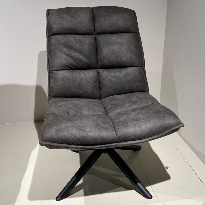 Fauteuil Lucas – Microleder Antraciet