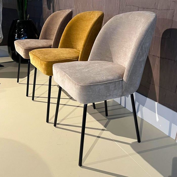 Eetkamerstoel Mona - Stof Taupe