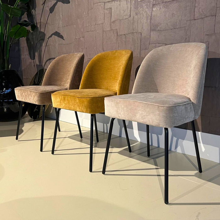 Eetkamerstoel Mona - Stof Goud