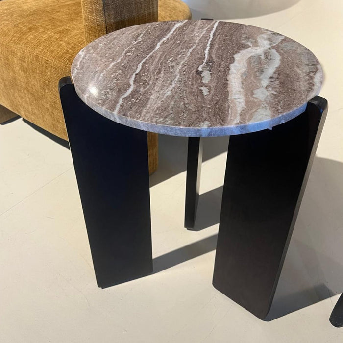 Bijzettafel Lila | Donkerbruin Ø39cm