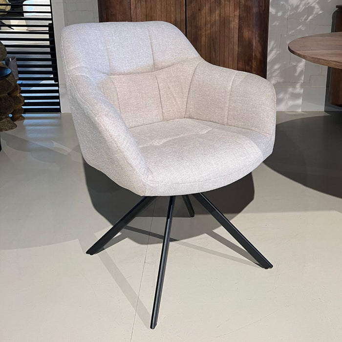 Eetkamerstoel Jesse – Linnen Beige