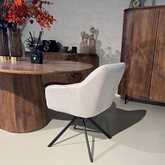 Eetkamerstoel Jesse – Linnen Beige