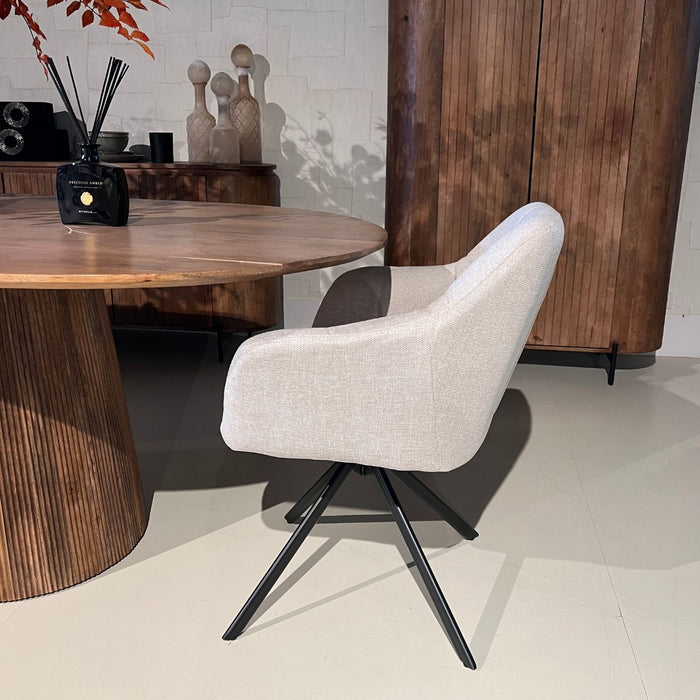 Eetkamerstoel Jesse – Linnen Beige