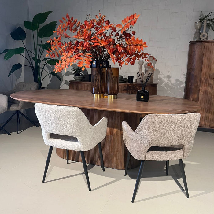 Eetkamerstoel Ray – Stof Taupe