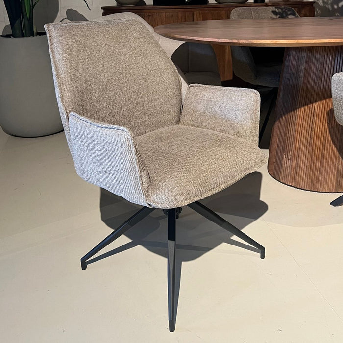 Eetkamerstoel Jill – Linnen Taupe