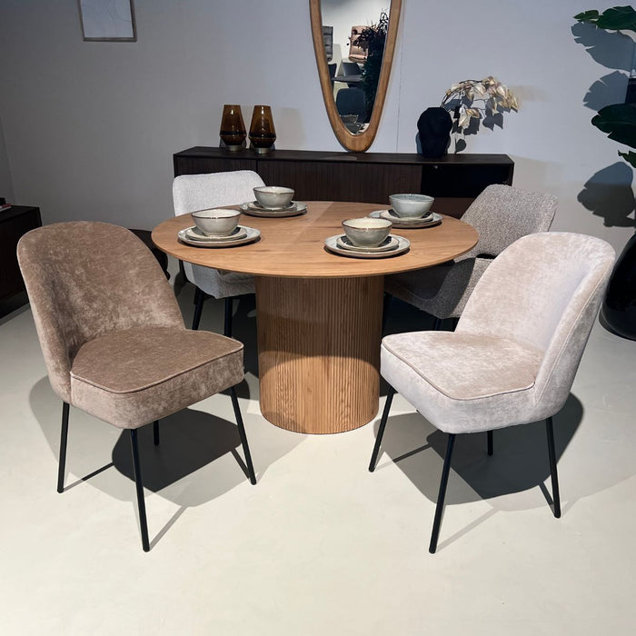 Eetkamerstoel Mona - Stof Taupe